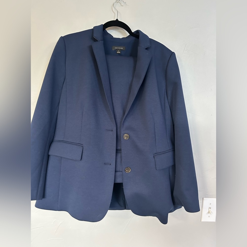 Ann Taylor Size 16 Blazer and Pants Navy